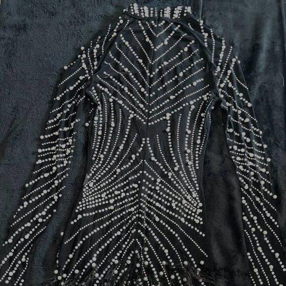 Armani Bling Dress | Small | Black & Silver - Picture 2 of 5